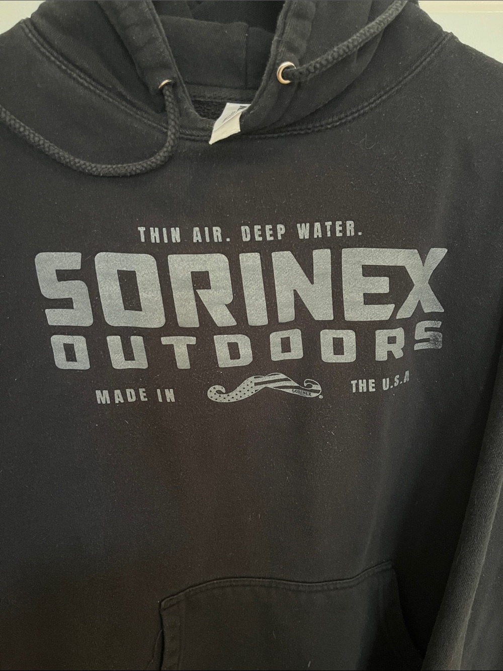 Sorinex Outdoors Men's Black Logo Hoodie - Picture 3 of 4